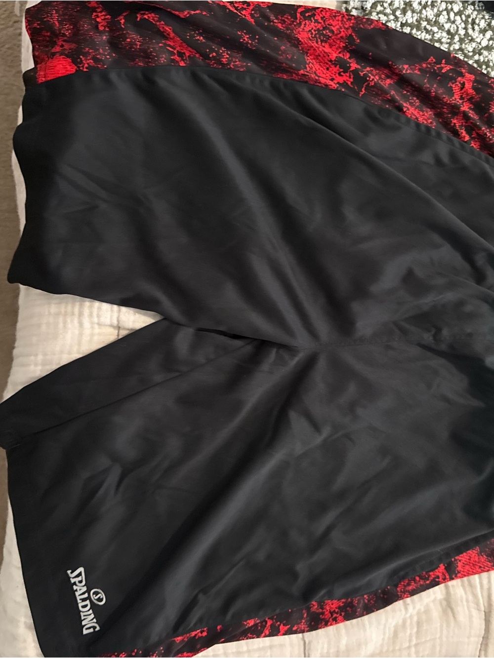 Spalding Black Skater Skirt with Red Accent